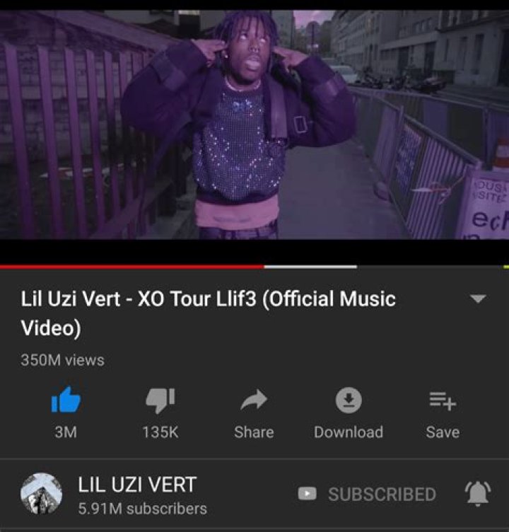 XO Tour Llif3 rapper ___ Uzi Vert