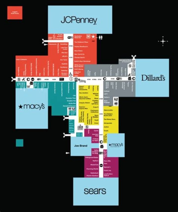 YOU ___ HERE (words by a mall map's arrow)