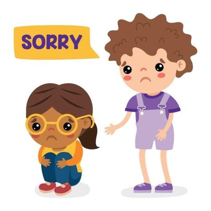 ___ you're sorry (parent's command after their kids bicker)
